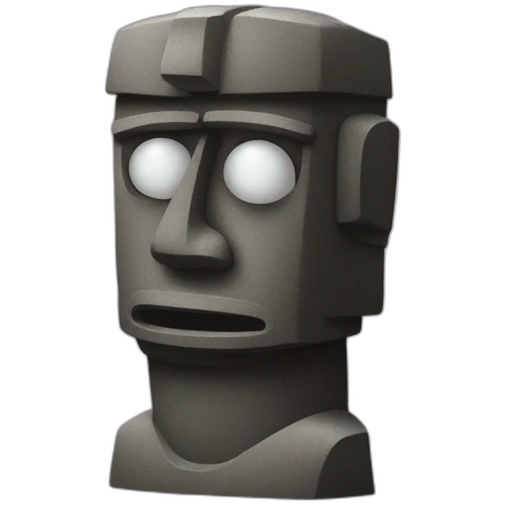 monitoring moai emoji