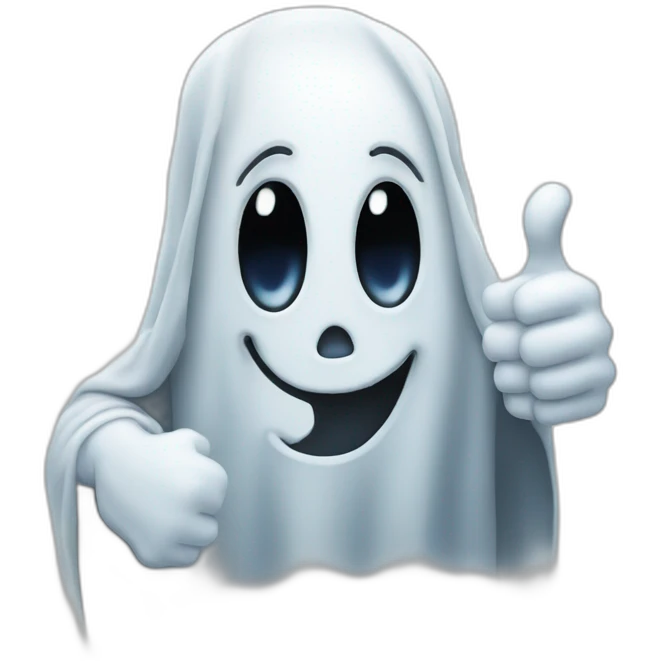 ghost thumbs up emoji