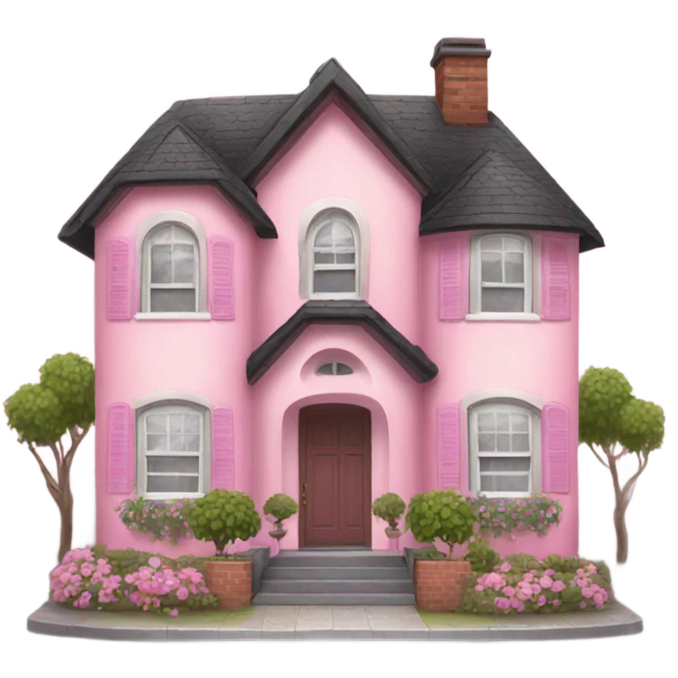 girly house  emoji