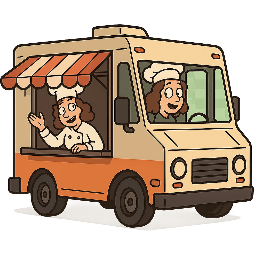 simple food truck emoji