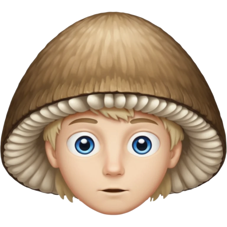 make a white American boy with blue eyes long eyelashes huge huge head in the shape of a triangle and mushroom hair a bit of a unibrow wanna be fluffy hair but is straight and tiny Bodie emoji