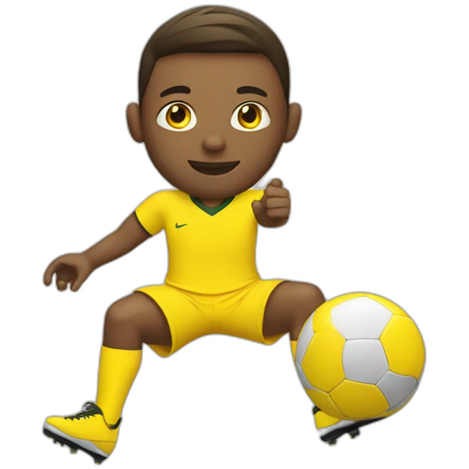 Footballer with yellow socks and yellow shoes  emoji