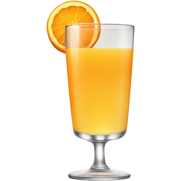 a glass of orange juice emoji