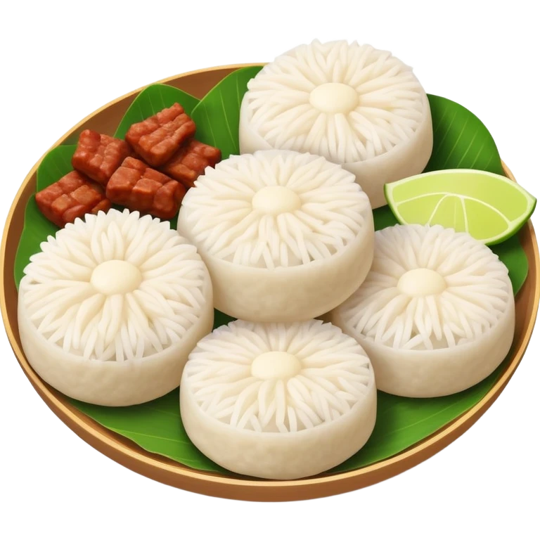 Ningbo rice balls with meat filling, simplified emoji style with bold outlines and bright colors, cartoon style round rice dumplings emoji