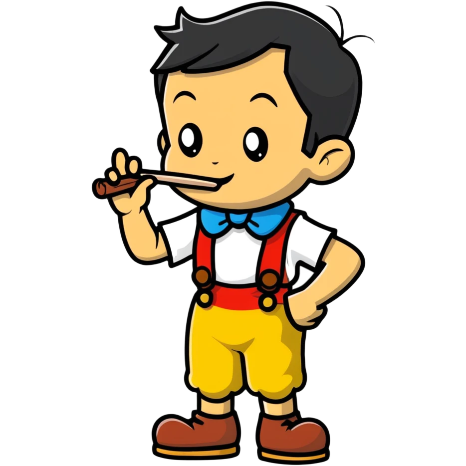 Pinocchio Disney style emoji