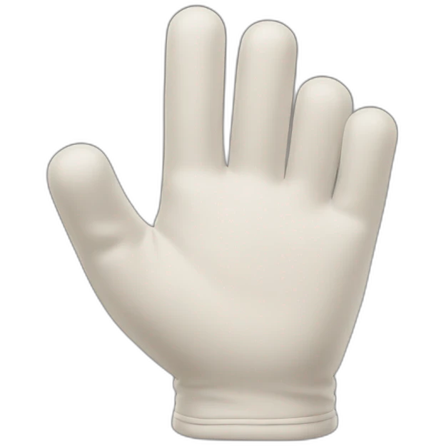 glove hand pointing emoji