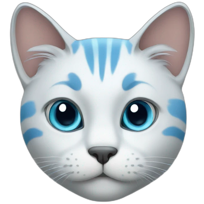 Blue cat emoji