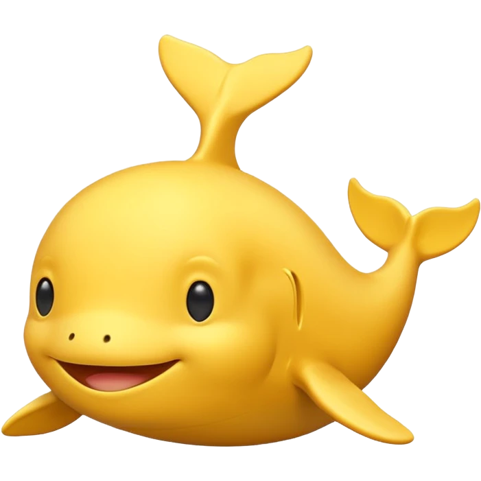 Yellow whale, same as the existing whale emoji but with yellow coloring. emoji