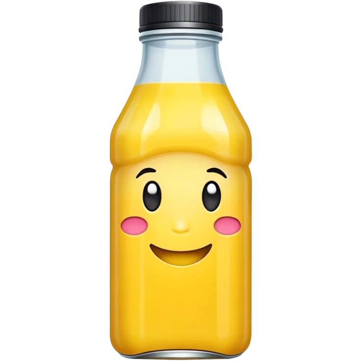 Yellow juice bittled emoji