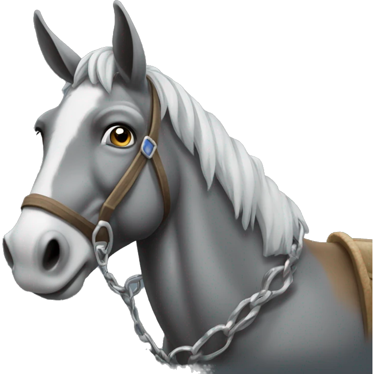 mule loaded with silver emoji