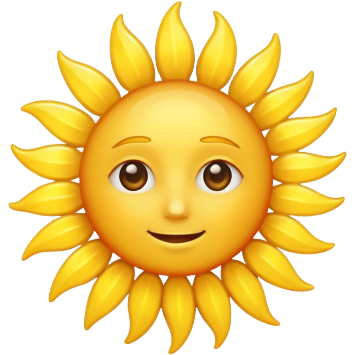 sun (no face) emoji