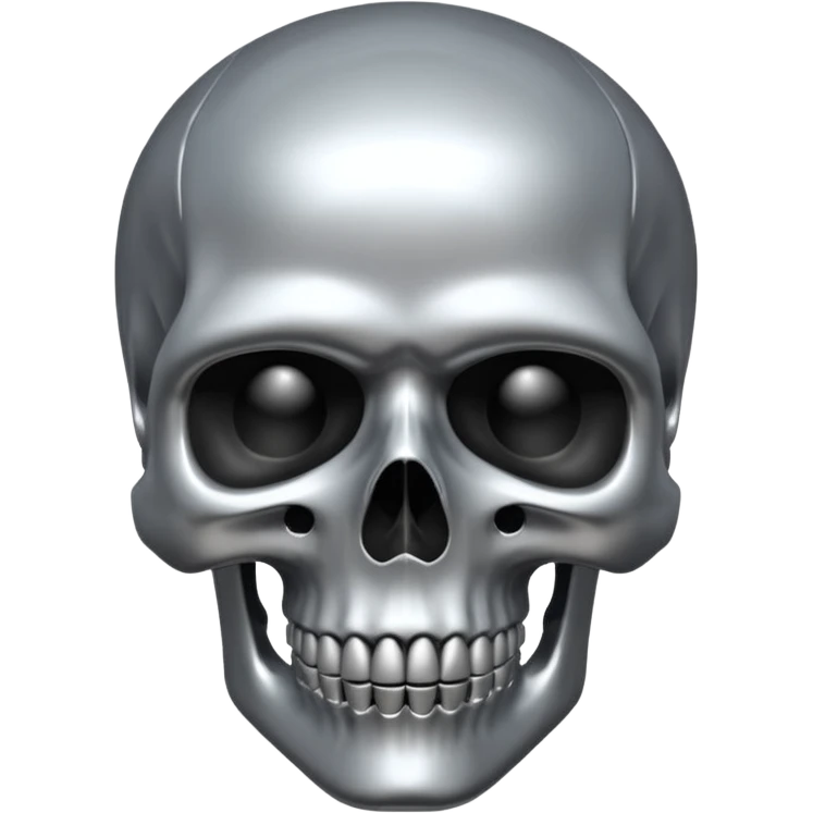 I want an Al wearing a skull emoji