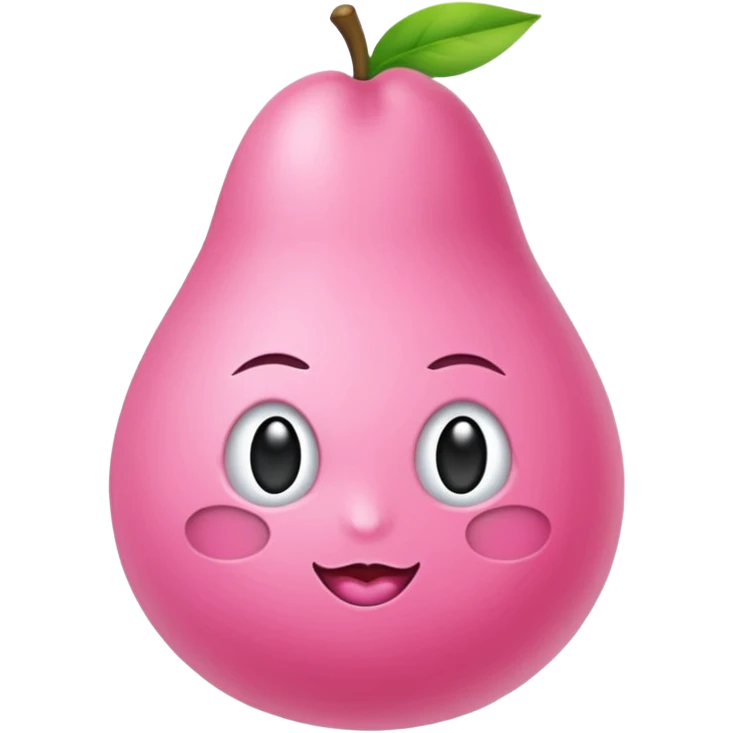 eine birne mit engen kleid sexy und leicht bekleidet pink und auffällig emoji