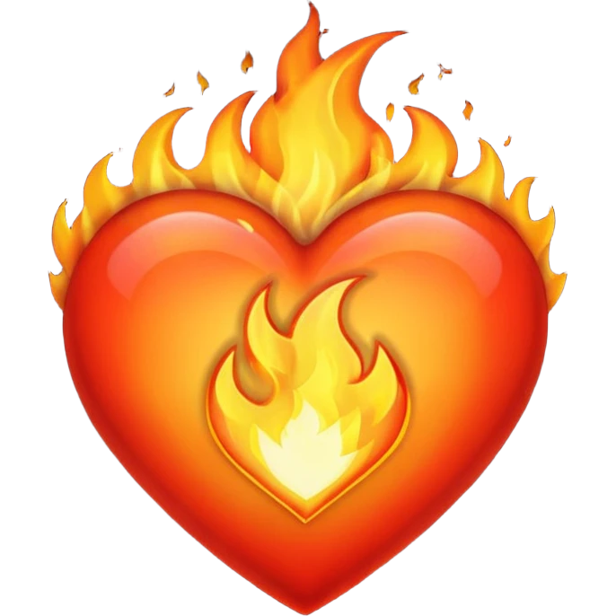 fire heart  emoji