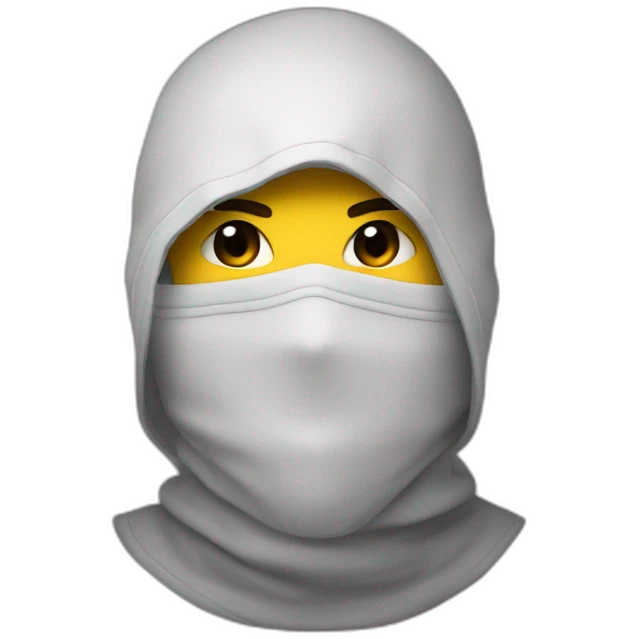 ASMR balaclava emoji