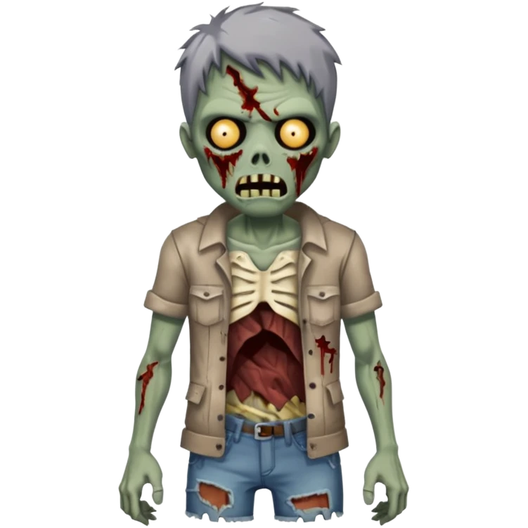 zombie half emoji