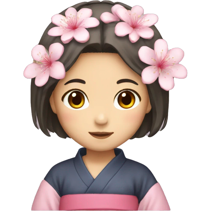 Japanese girl sakura emoji