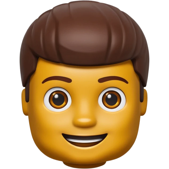 Black boy Lego head  emoji
