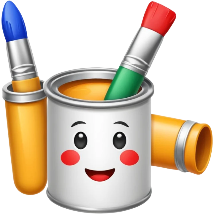 artist paint tubes piece  emoji