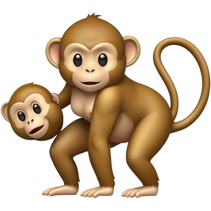 Monkey with a big butt showing  emoji