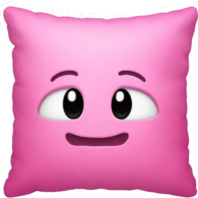 Pink pillow emoji