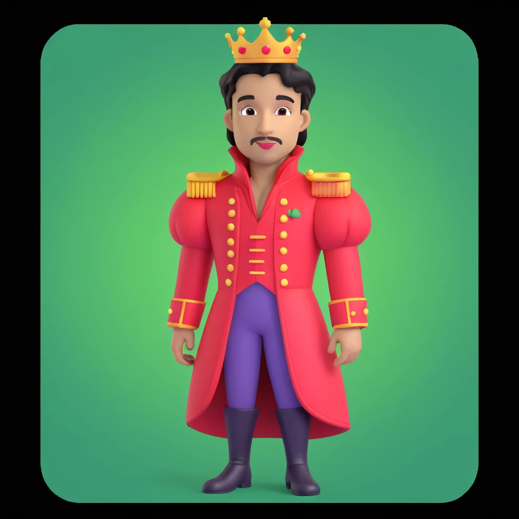 prince in red dress, royaqle background emoji
