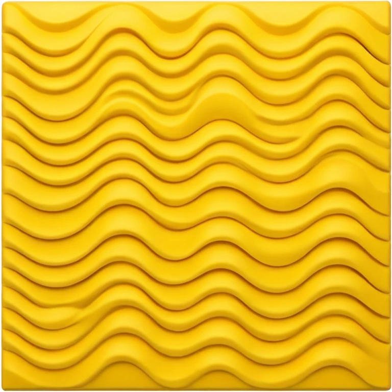 yellow wavy soundproofing foam sheet with textured surface emoji