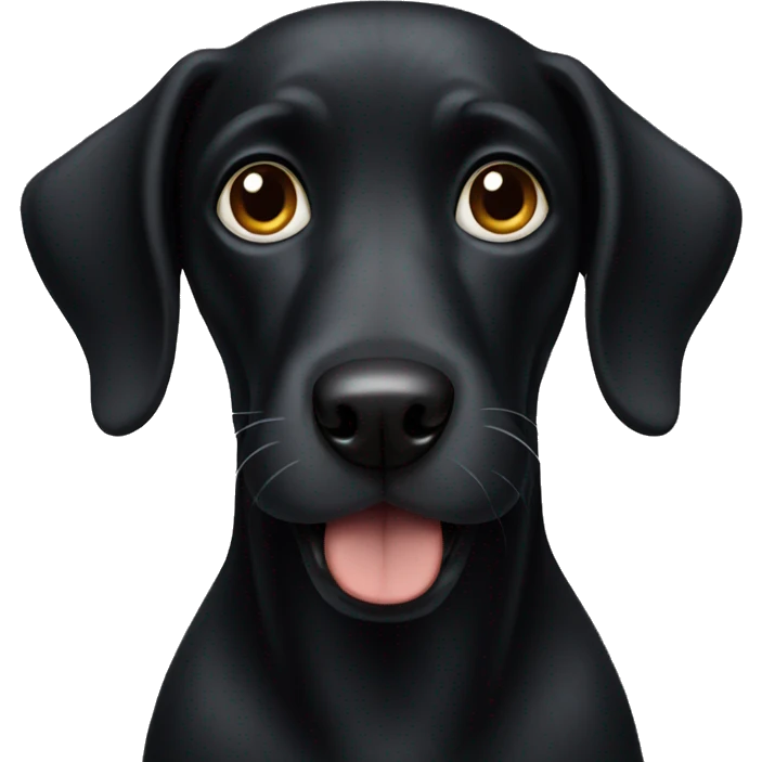 Black dog emoji