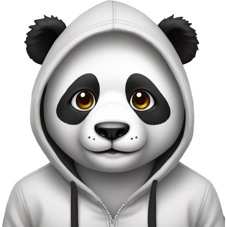 Panda wearing hoodie emoji
