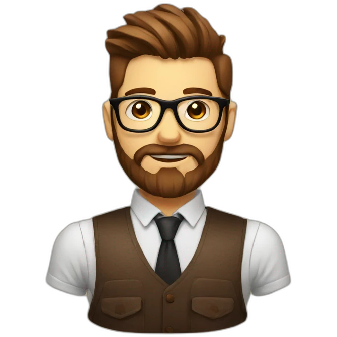 coffee hipster emoji
