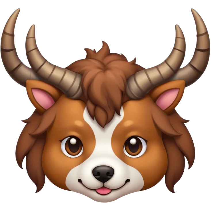 Perro con cuernos emoji