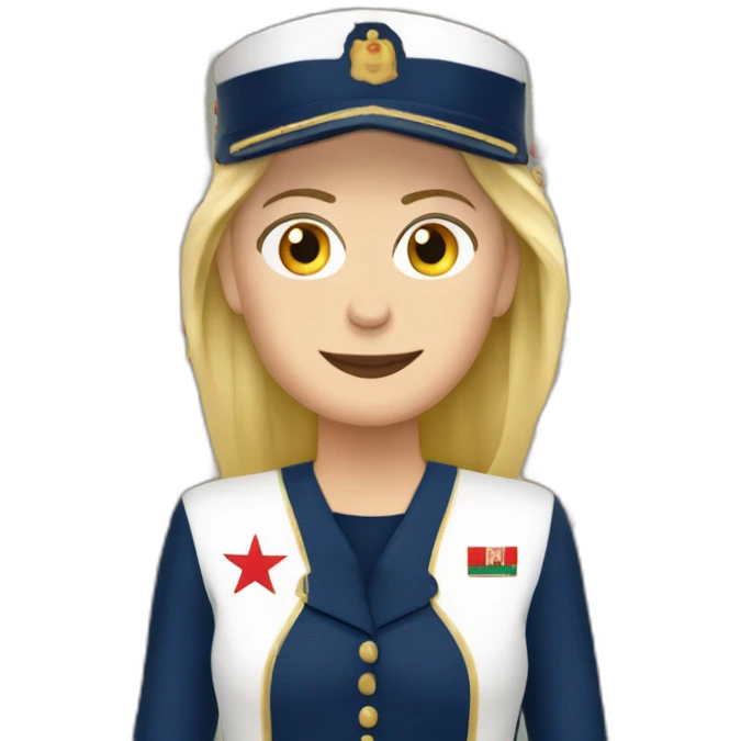 Marine Lepen avec un maillot du maroc  emoji