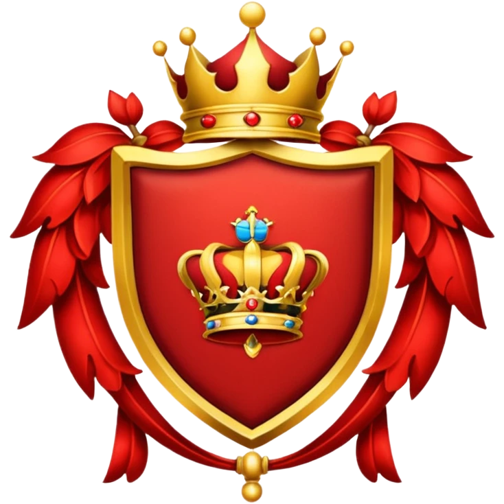 Royal crest (mainly red) emoji