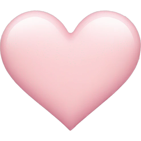 light pink heart emoji