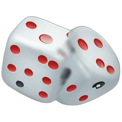 Rolling two dices on air fast emoji