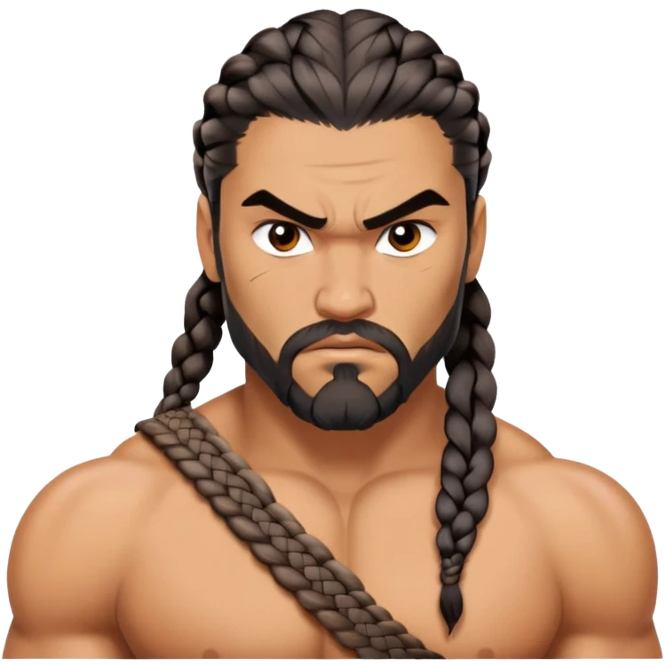 Khal Drogo portrait emoji