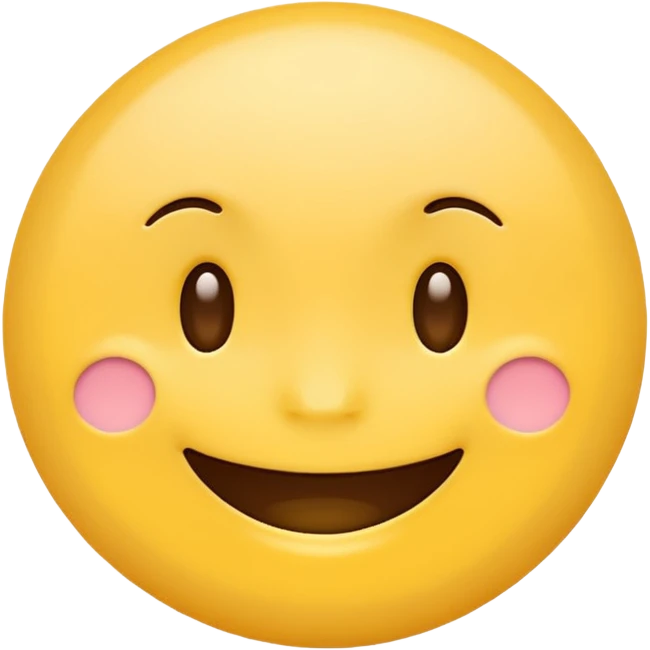 Create a hand drawn Smile reaction emoji for a new social media app emoji