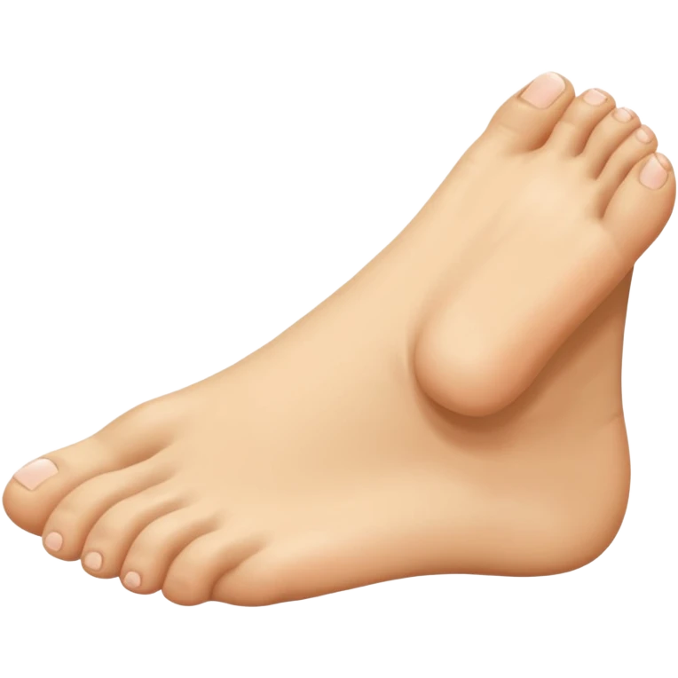 lazy foot emoji
