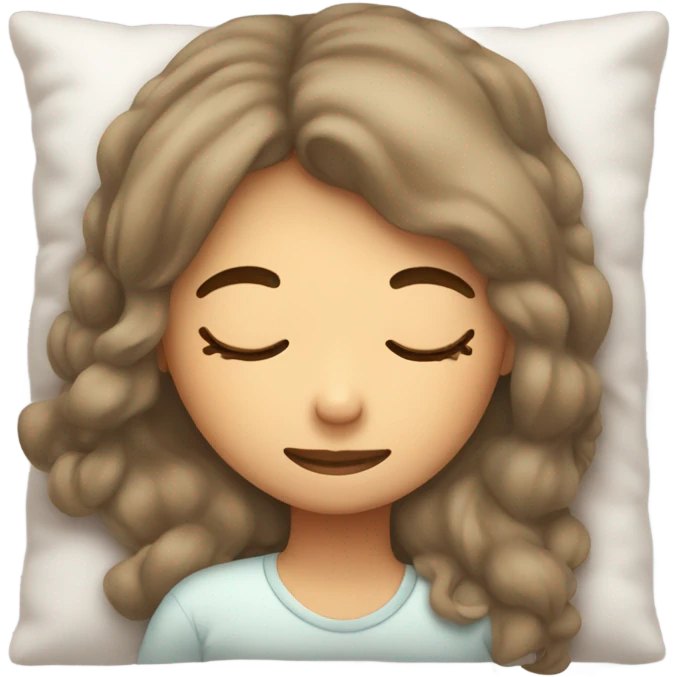 Girl sleeping emoji