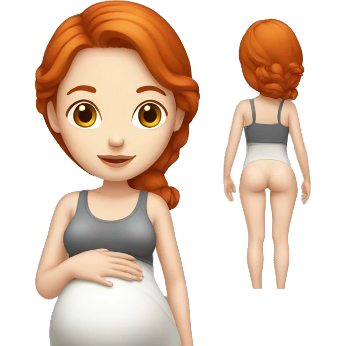 Pregnant redhead emoji