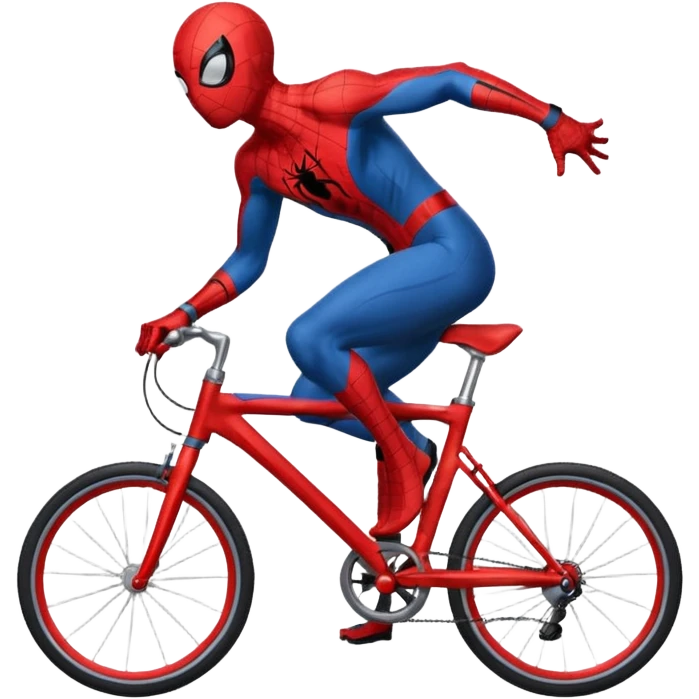 Spider man in the bike emoji