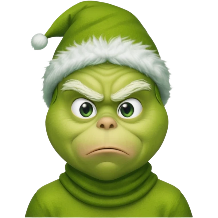 The grinch with a balaclava on emoji