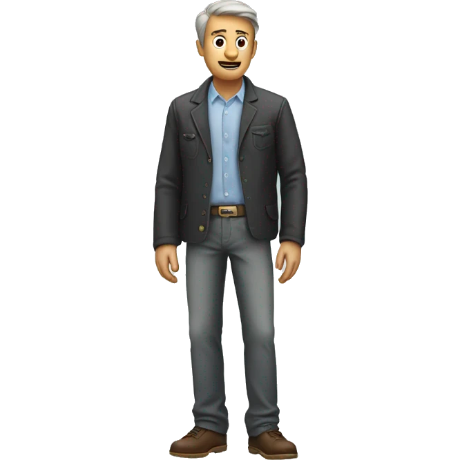 A man with empty pockets  emoji