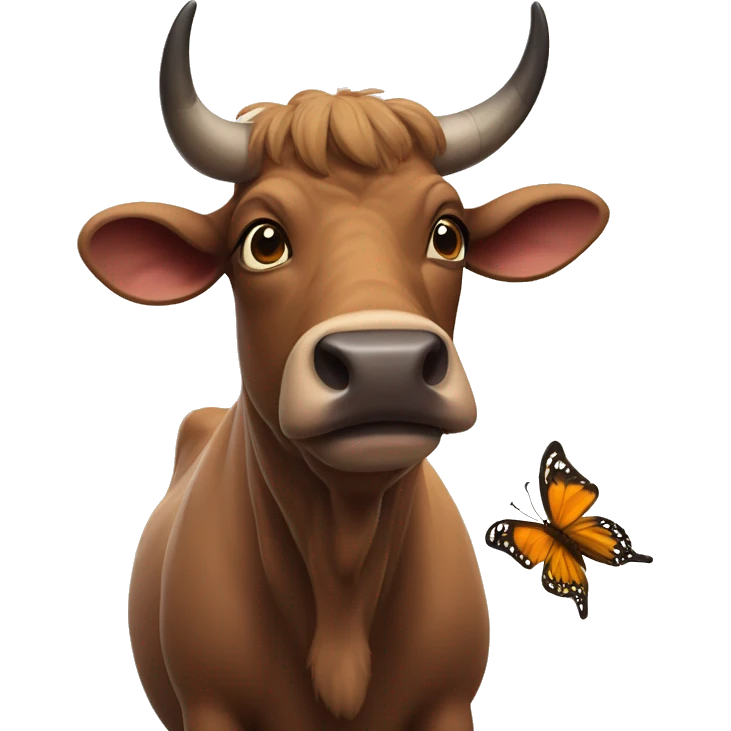 ox and butterly emoji