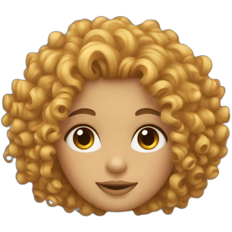 Curly girl emoji