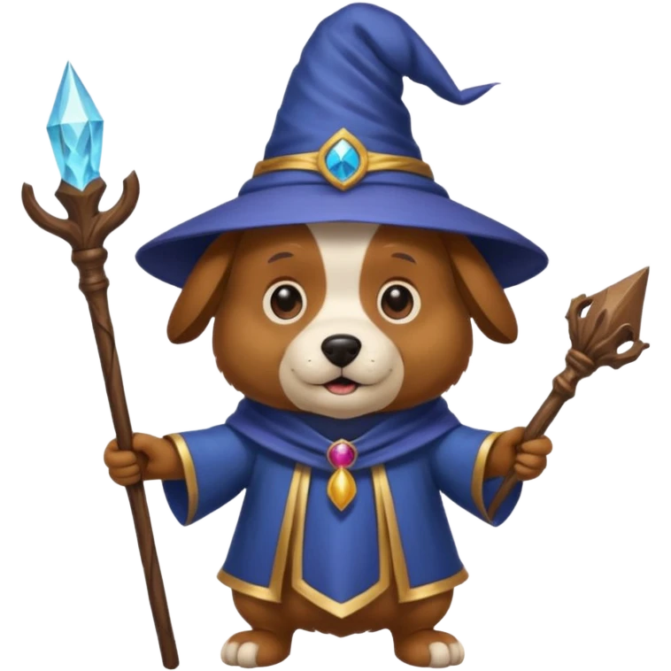 Dog wizard emoji