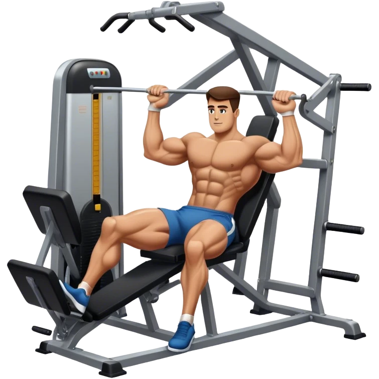 guy how to use a leg press machine emoji