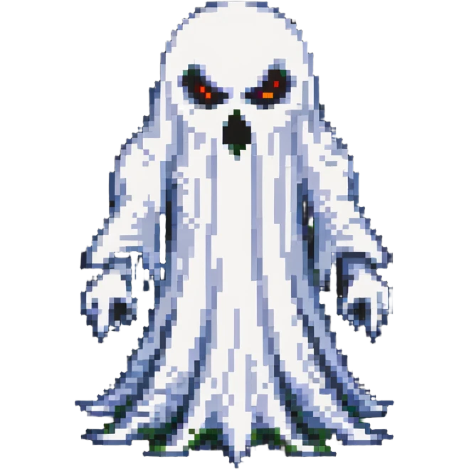 frightening ghost with scary face emoji