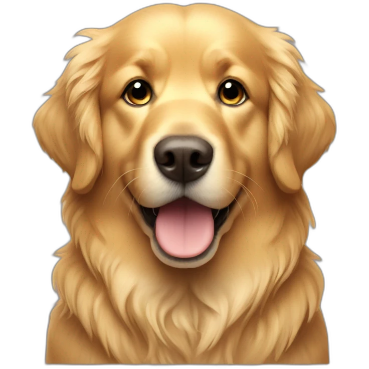 Fluffy Golden retriever emoji