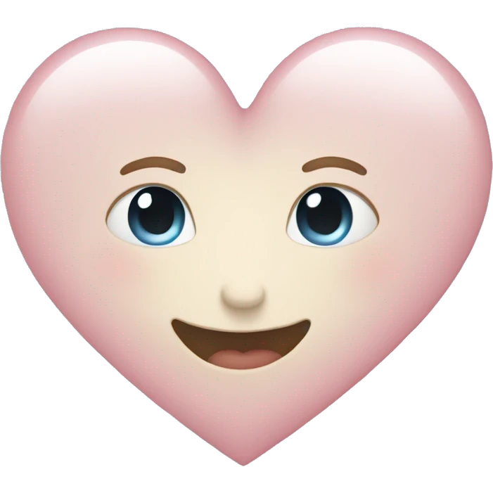 Very light pastel heart emoji